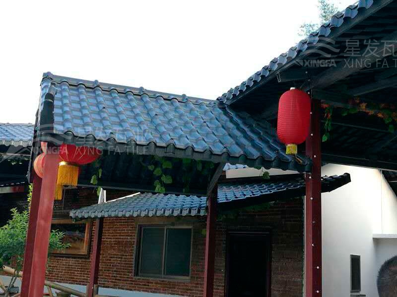 園林建筑搭建樹(shù)脂瓦涼亭，將景觀(guān)與藝術(shù)融合，別具一格！